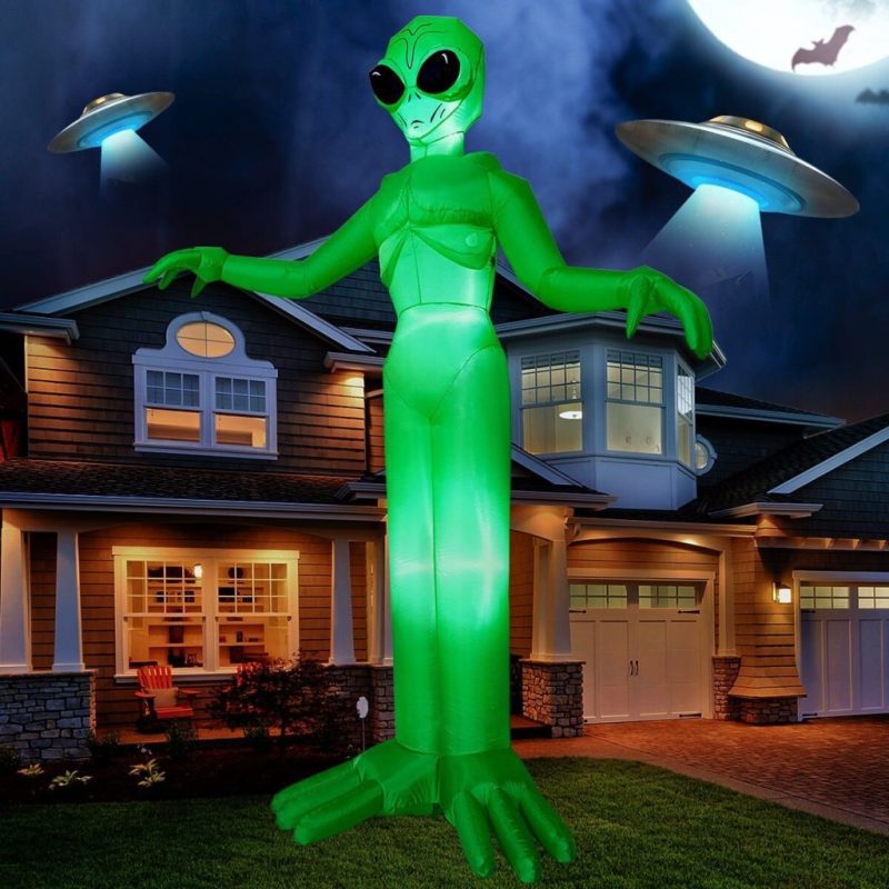 Joyfy Joyfy Green 9 FT Halloween Inflatable Giant Alien made