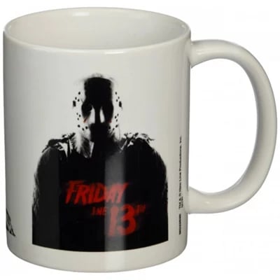 Friday The 13Th Jason Voorhees Mug White/black/red Friday The 13Th Jason Voorhees Mug White/black/red